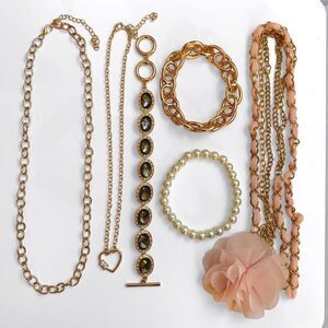 Gold Costume Jewelry Lot